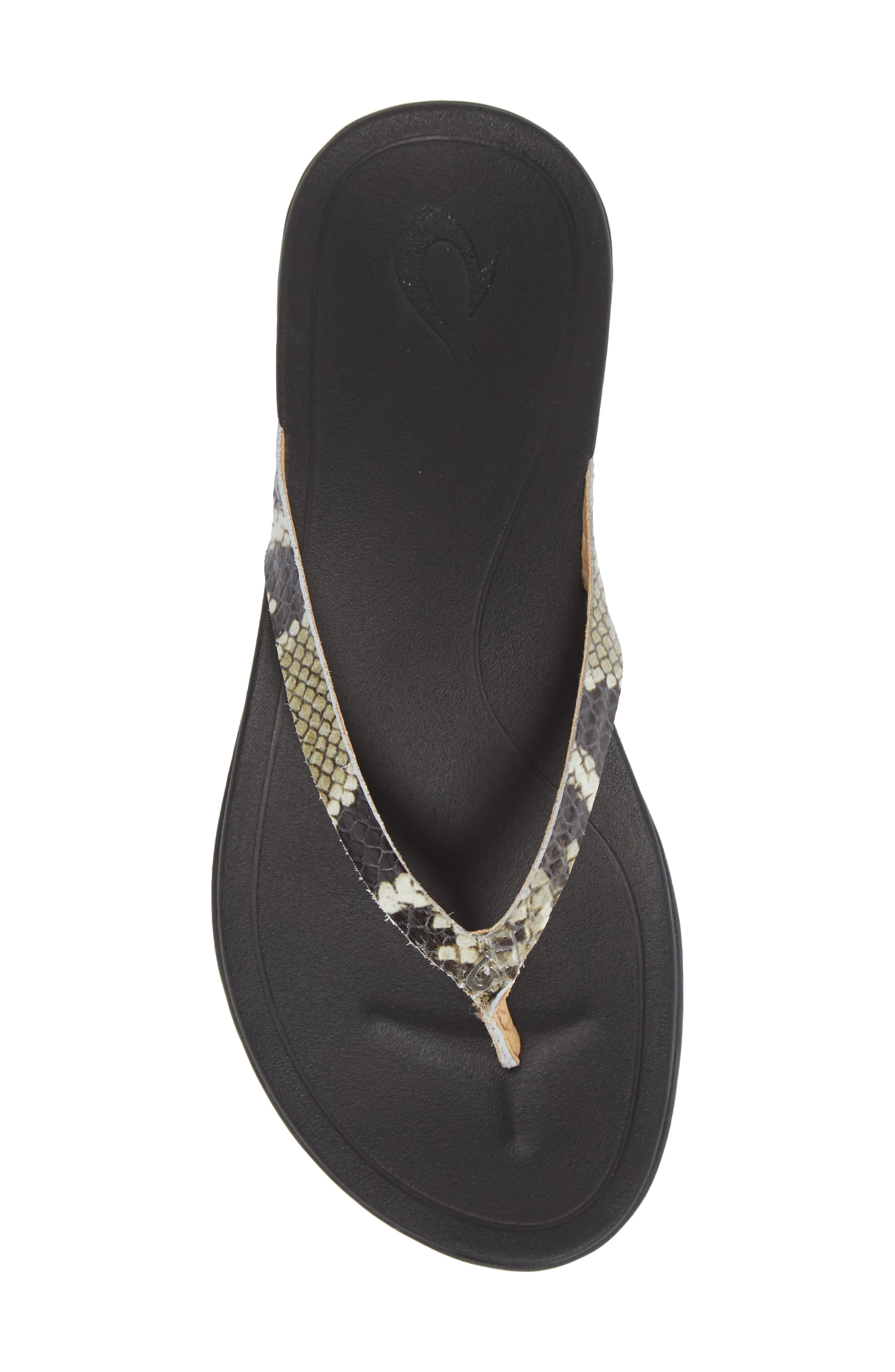 OluKai Ho Opio Leather Flip Flop, Alternate, color, 
