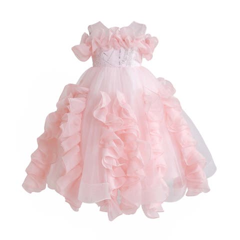 Avalora Ruffled Formal Dress