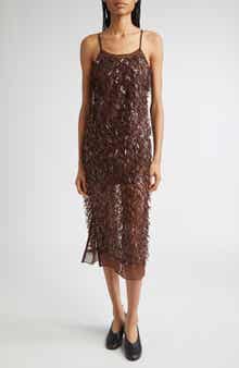 3.1 Phillip Lim Sequin Fringe Slip Dress