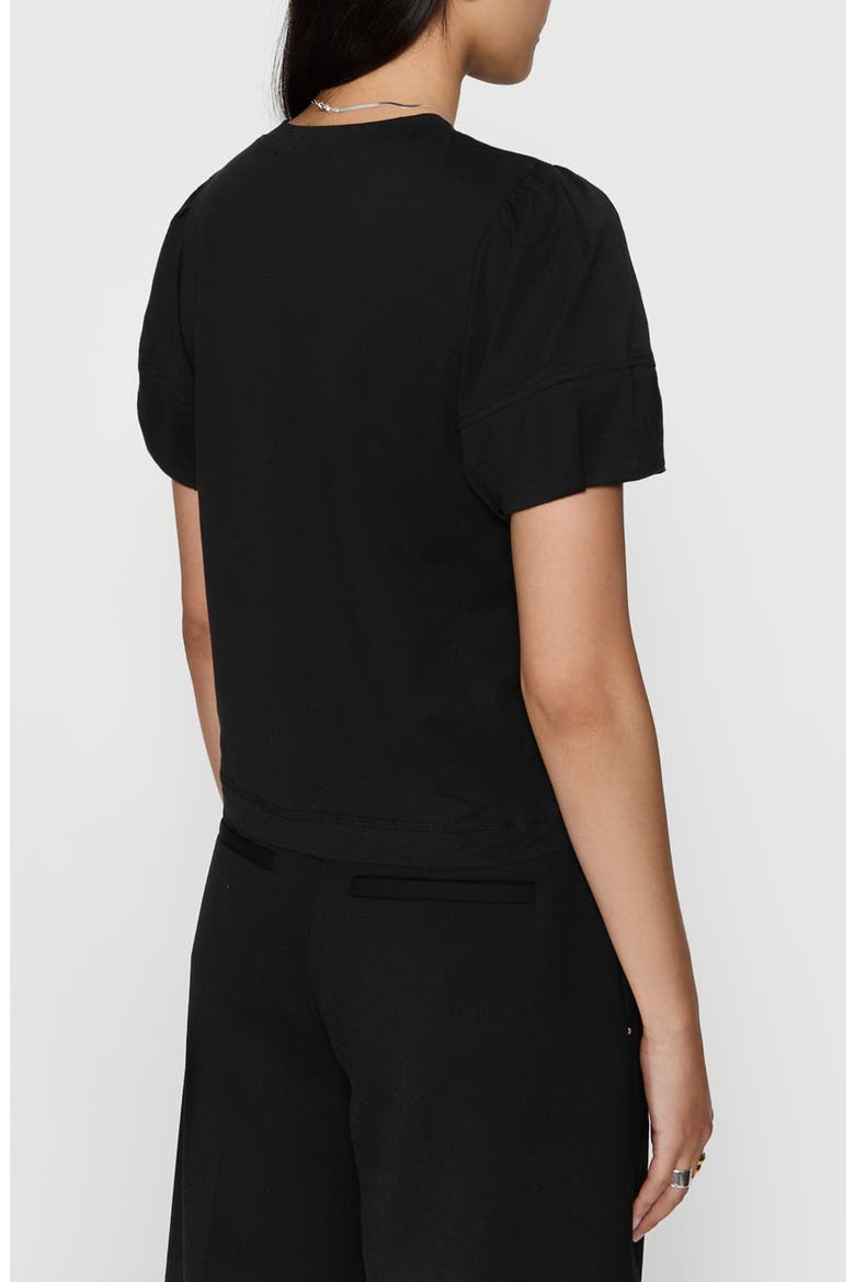 Val Puff Sleeve T-Shirt, Alternate, color, TRUE BLACK