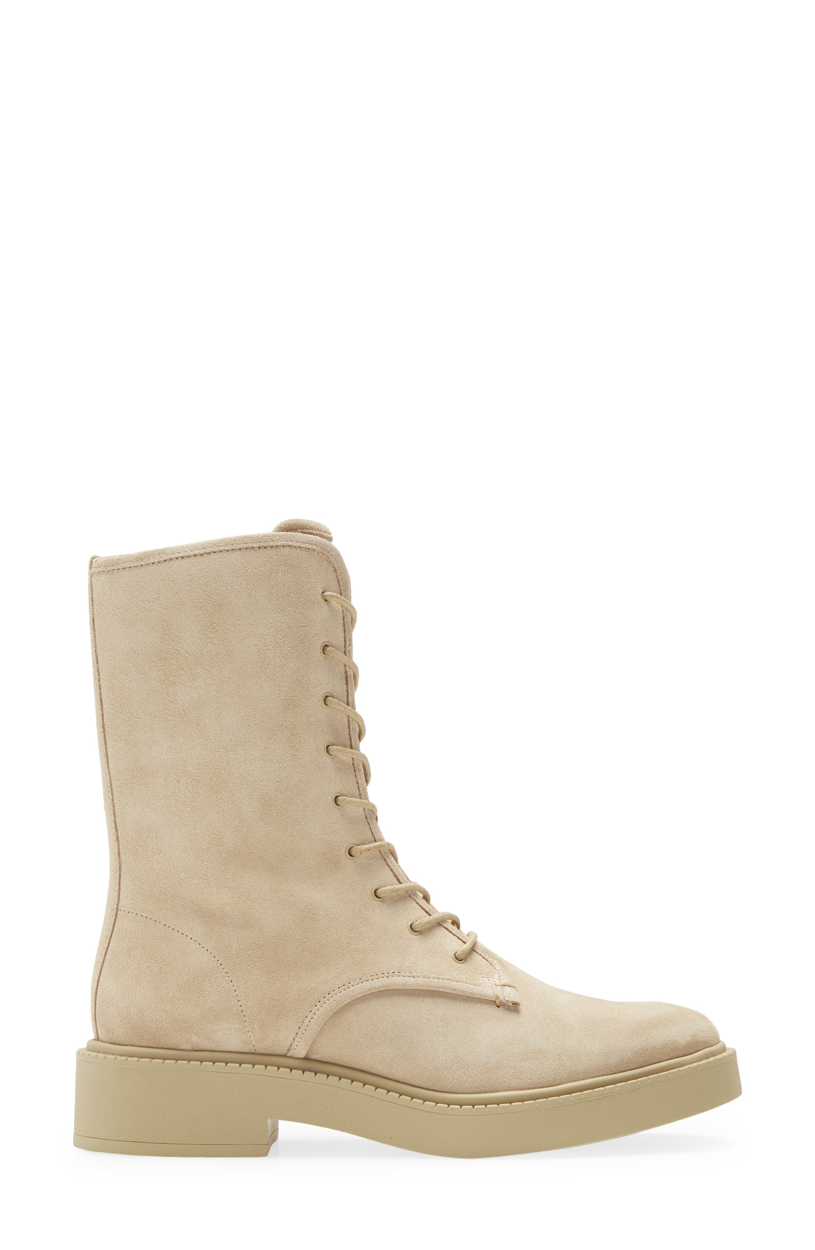 Kady Lace-Up Leather Bootie, Alternate, color, DOE