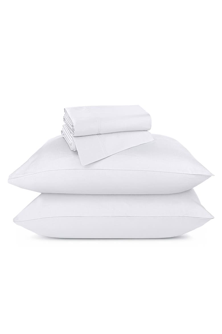 Hotel Luxe 800 Thread Count 100% Cotton Sateen Sheet Set, Main, color, Bright White
