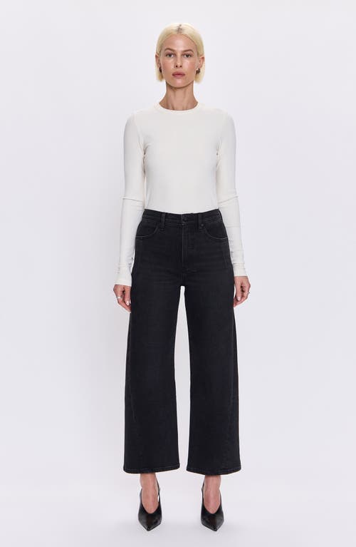 Pistola Kyra High Waist Barrel Leg Jeans In Black