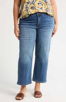 KUT from the Kloth Lucy Double Button High Waist Wide Leg Jeans