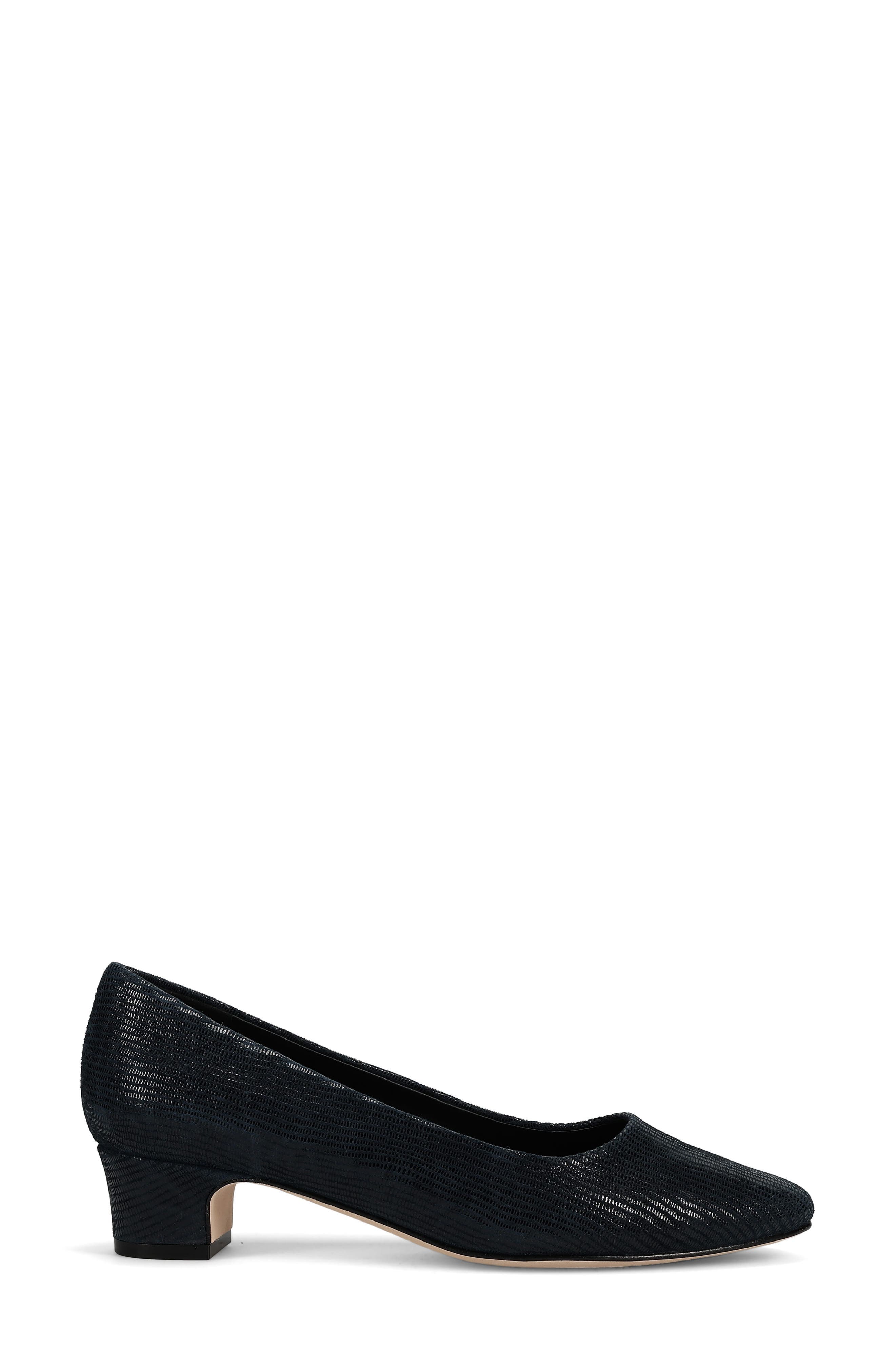 'Astyr' Almond Toe Pump, Alternate, color, NAVY MINI LIZARD PRINT