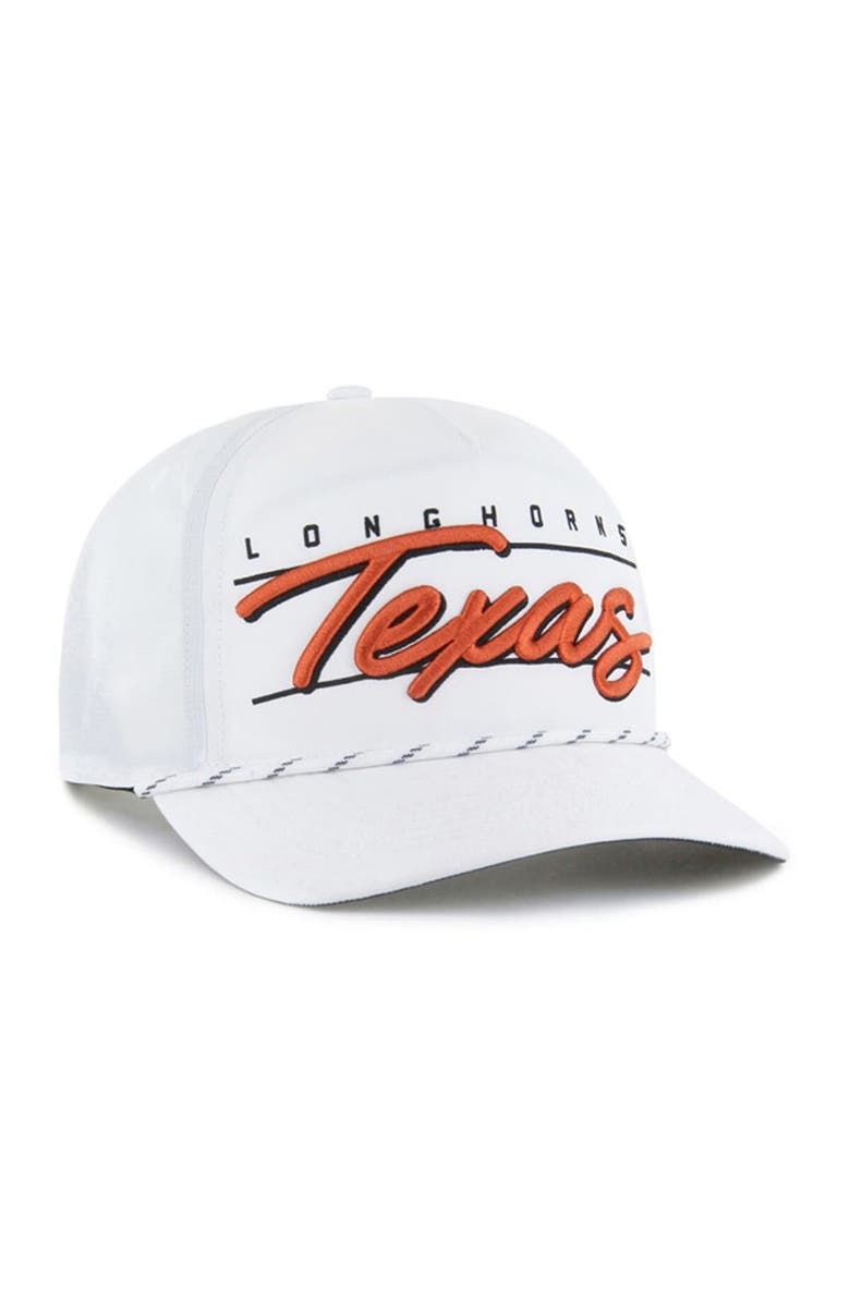 '47 Men's '47 White Texas Longhorns Condor Hitch brrr° Adjustable Hat, Alternate, color, 