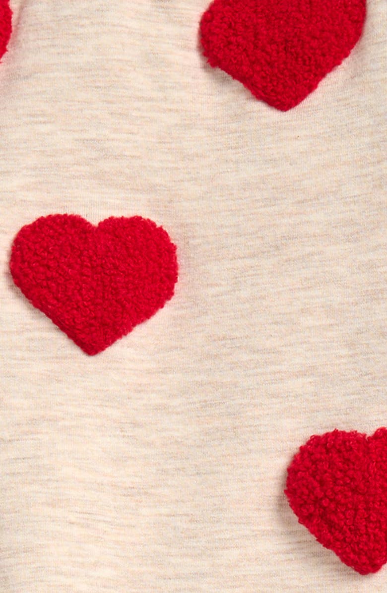 Tucker + Tate Print Shoulder Pleat Fleece Romper, Alternate, color, 