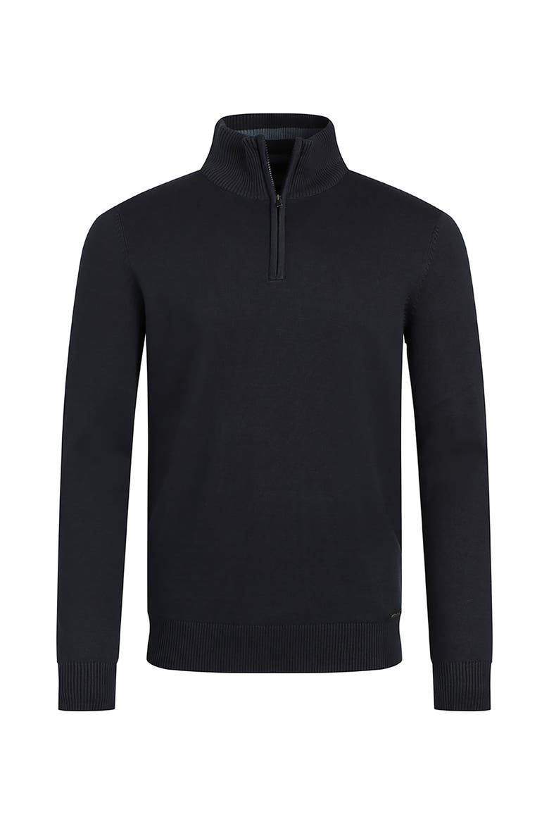 Baxter Fine Knit 1/4 Zip Jumper, Alternate, color, Navy
