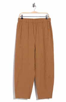 Check Organic Cotton Lantern Ankle Pants