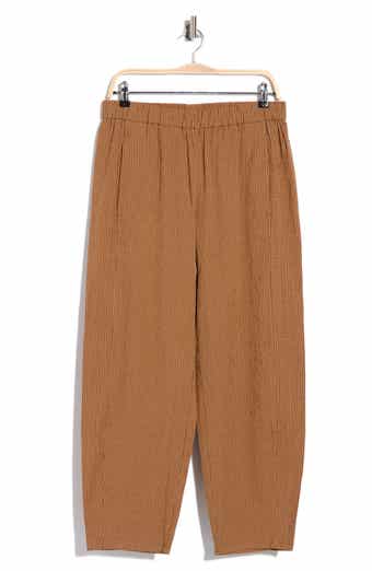 Check Organic Cotton Lantern Ankle Pants