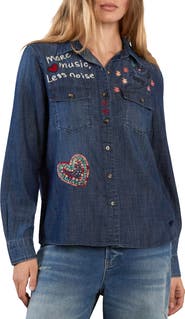 Billy T More Music Less Noise Denim Shirt