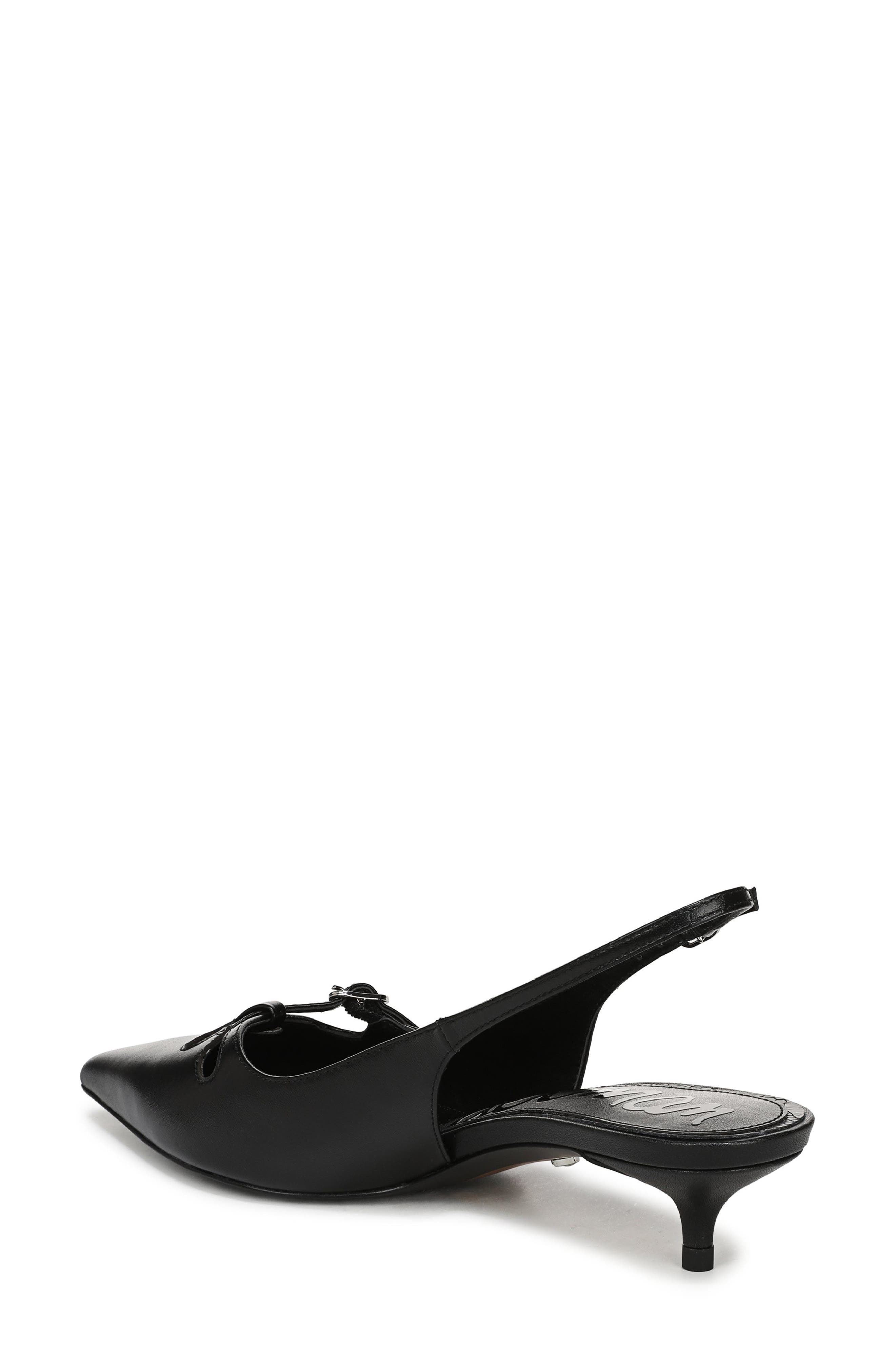 Sam Edelman Fauna Kitten Heel Slingback Pump, Alternate, color, Black
