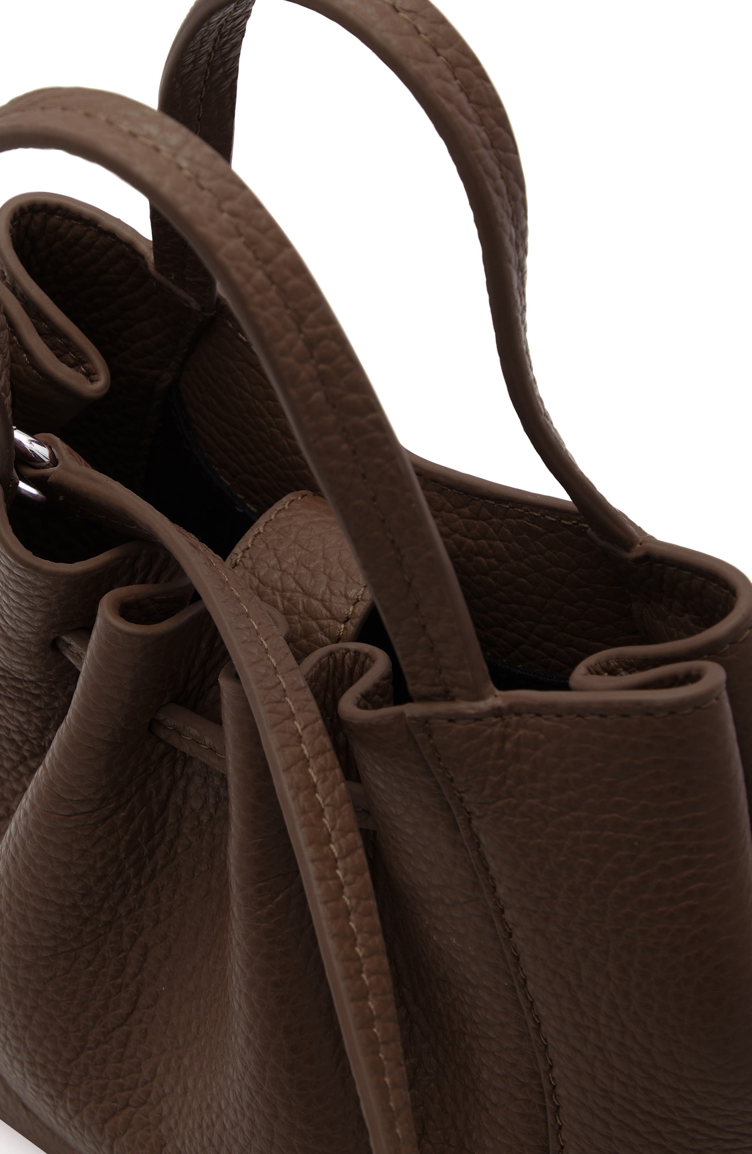 Katrina Mini Leather Tote, Alternate, color, CACAO
