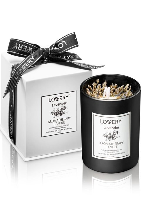 Lavender Luxury Aromatherapy Scented Candle Gift Set