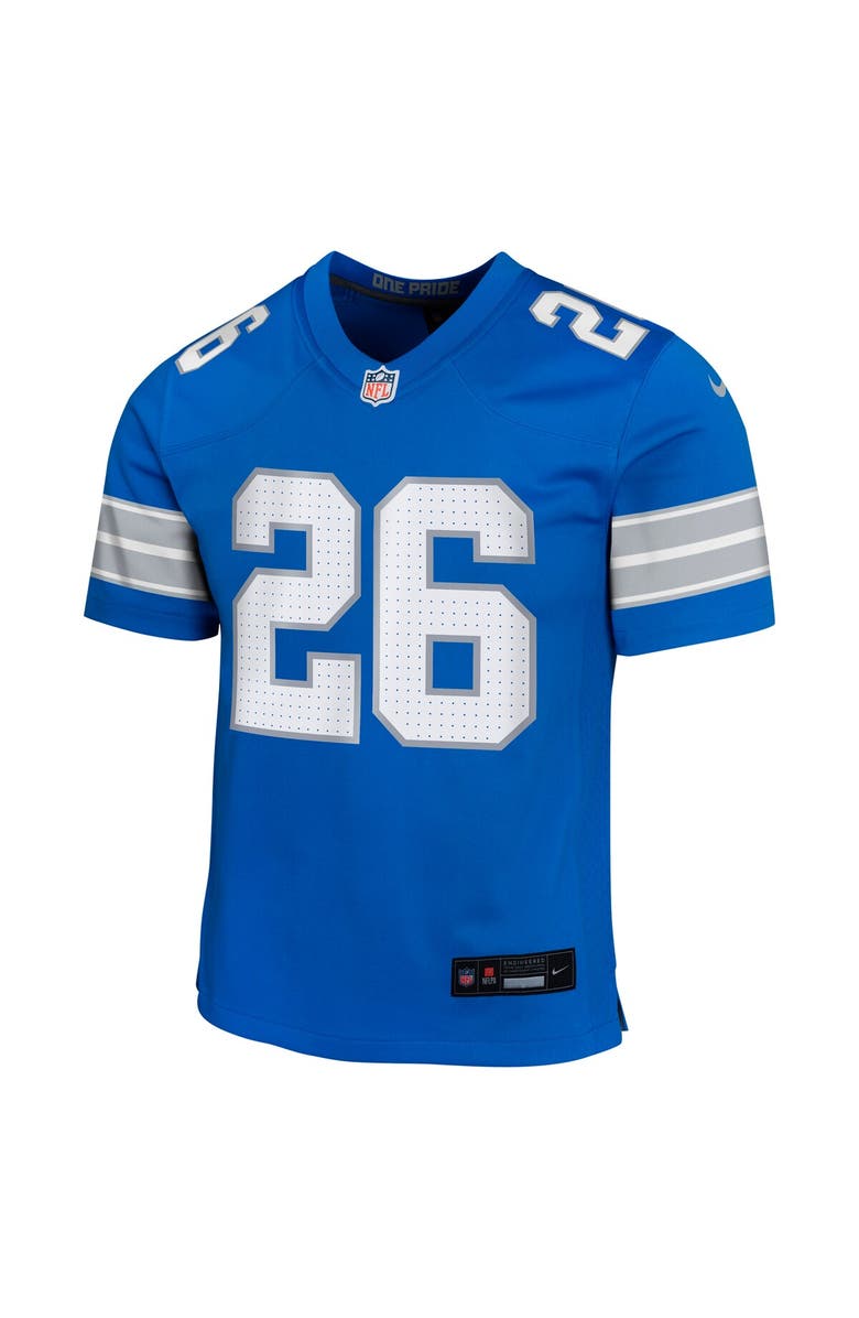 Nike Youth Nike Jahmyr Gibbs Blue Detroit Lions Team Player Game Jersey, Alternate, color, 