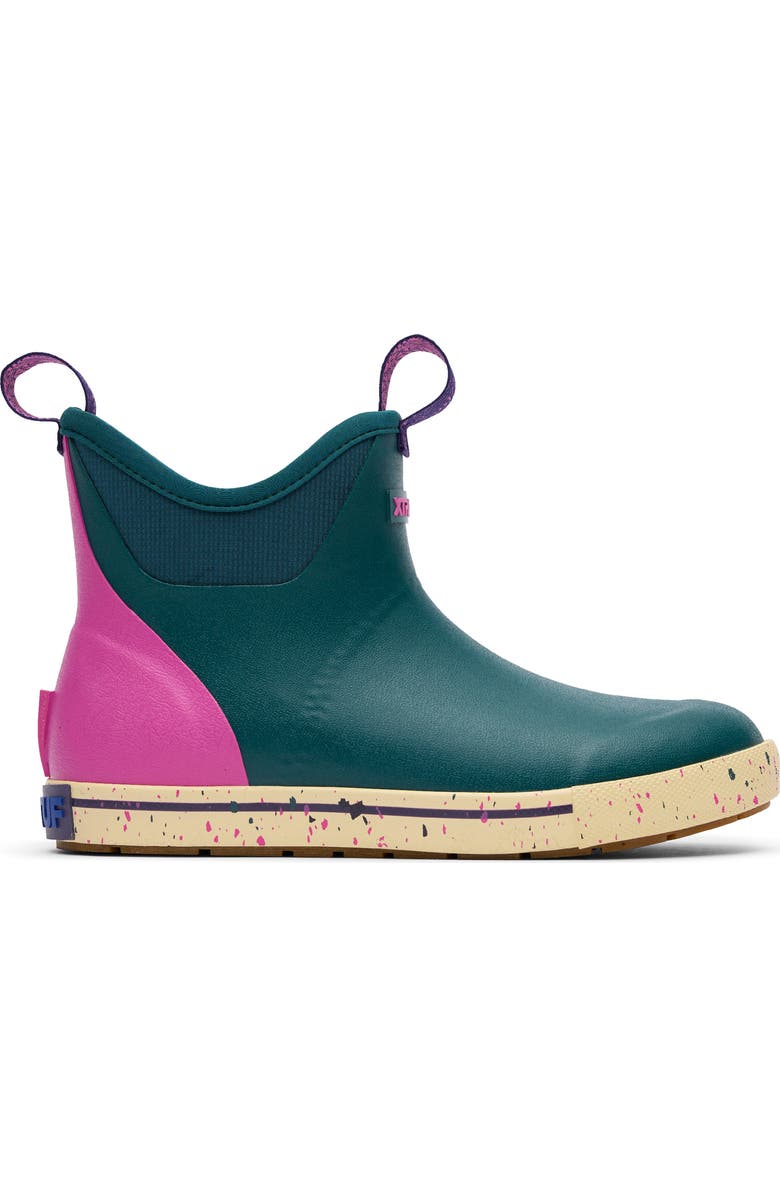 XTRATUF Waterproof Ankle Deck Boot, Alternate, color, Transformative Teal