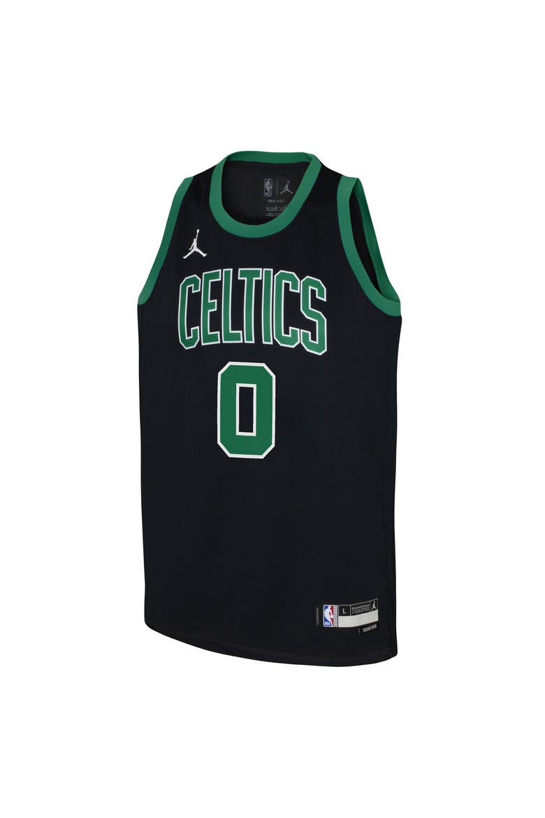 Youth Jordan Brand Jayson Tatum Black Boston Celtics Swingman Jersey - Statement Edition, Alternate, color, Black