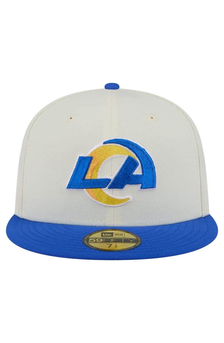 New Era Men's New Era  White/Royal Los Angeles Rams Main 59FIFTY Fitted Hat, Alternate, color, 