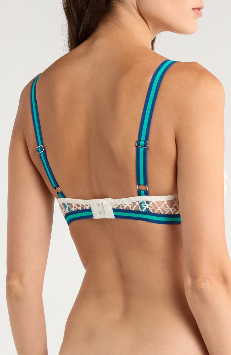 Fleur Du Mal Serena Underwire Demi Bra, Alternate, color, Ivory