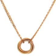 Pre-Owned Cartier Trinity Choker Necklace 18K Tricolor Gold