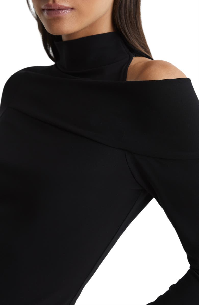 Reiss Amy Cutout Shoulder Mock Neck Top, Alternate, color, 