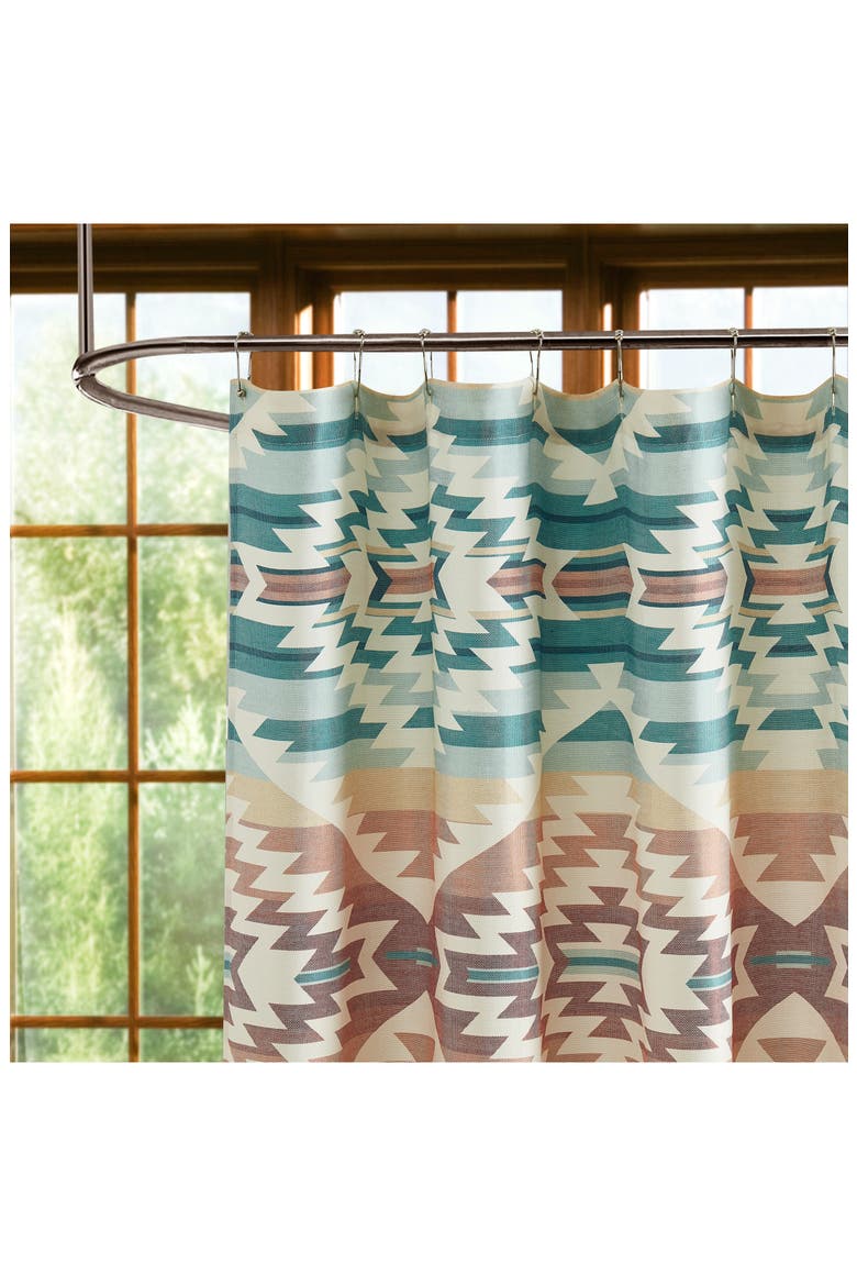 Pagosa Springs Shower Curtain, Alternate, color, GREEN