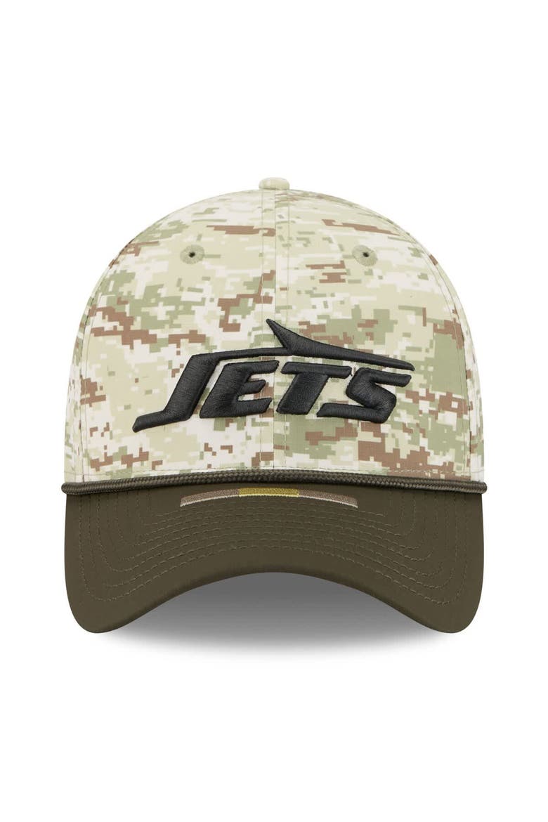 Men's New Era  Camo New York Jets 2025 Salute to Service 39THIRTY Flex Hat, Alternate, color, Camo