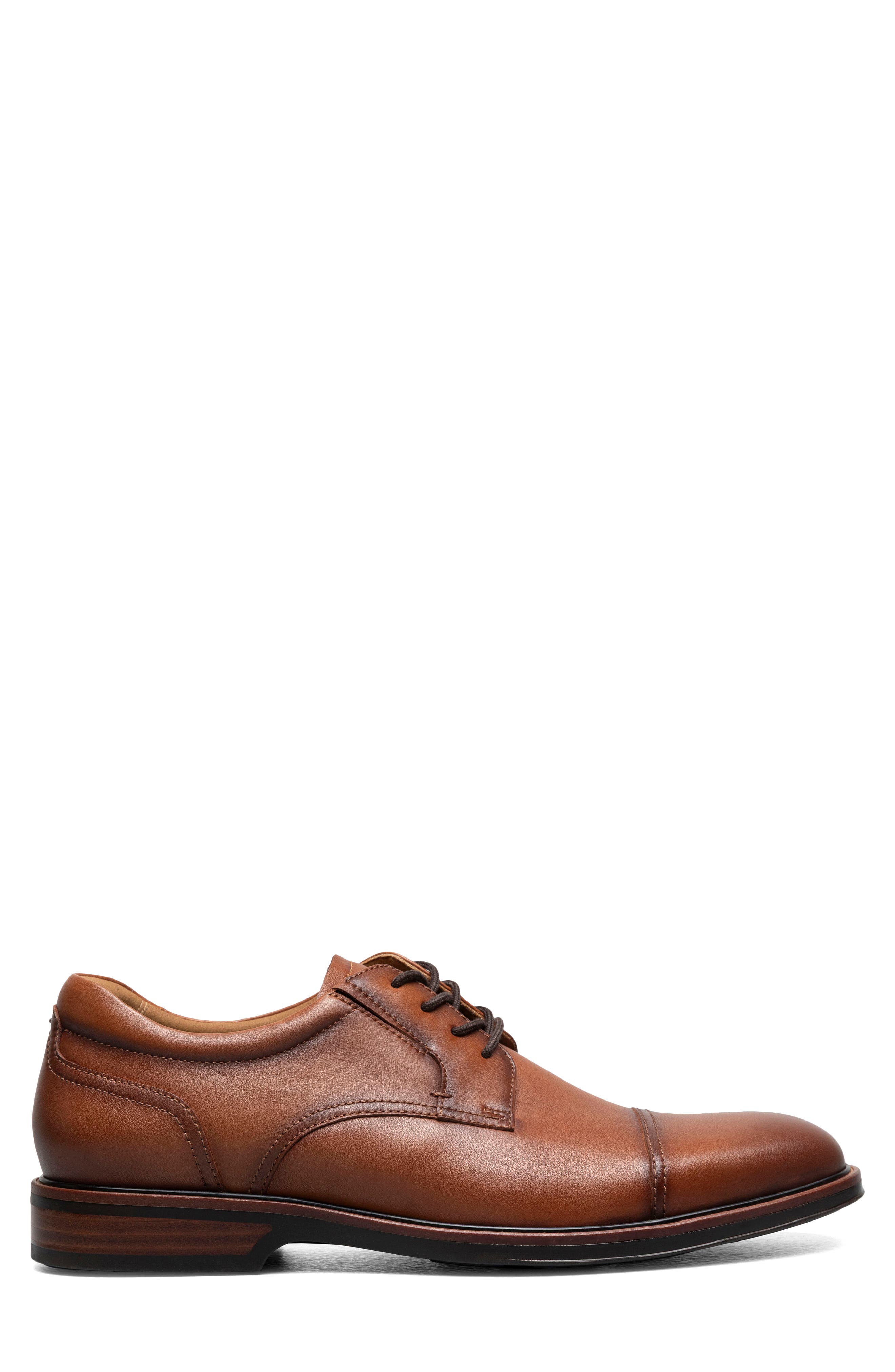 Traveler Cap Toe Derby, Alternate, color, COGNAC
