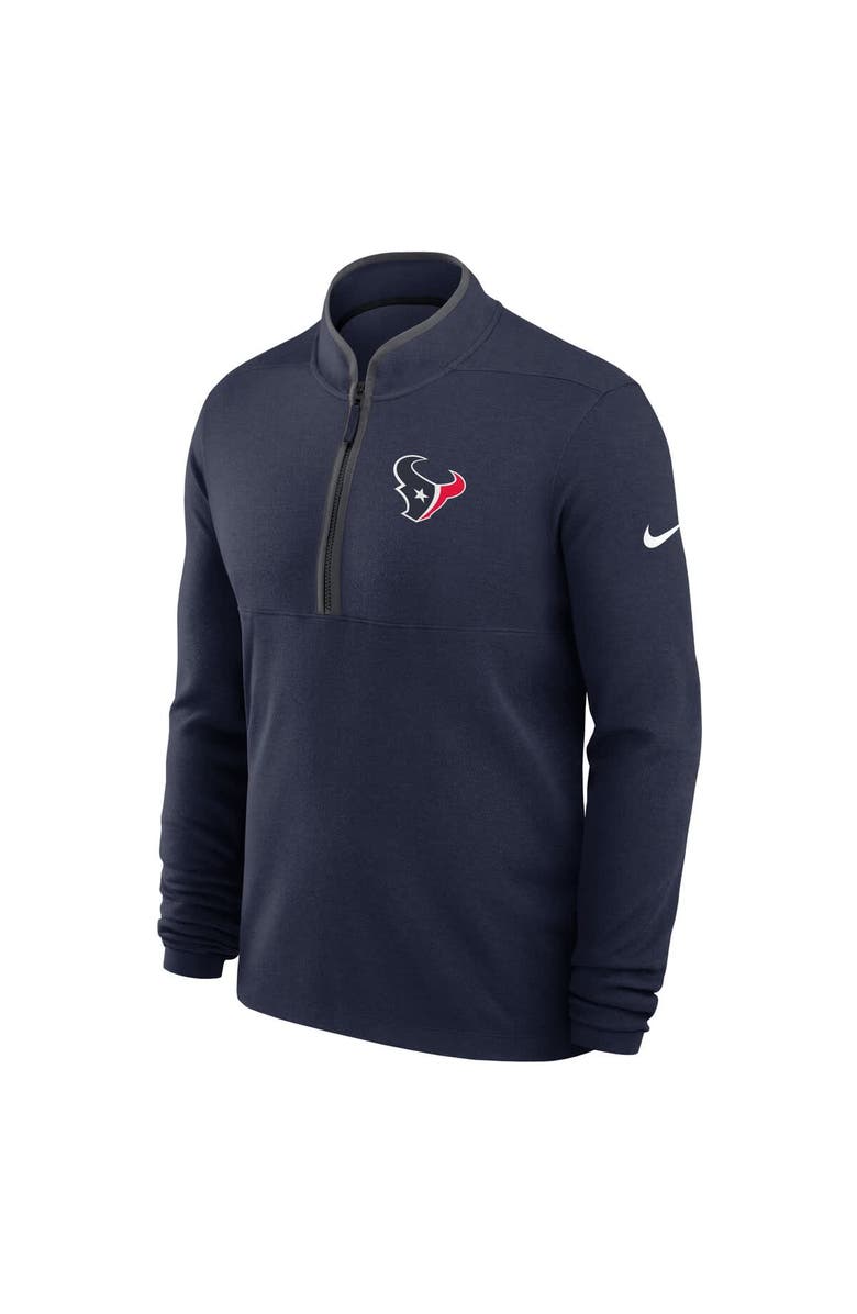 Nike Men's Nike Navy Houston Texans Lightweight Victory Performance Half-Zip Pullover, Alternate, color, Navy