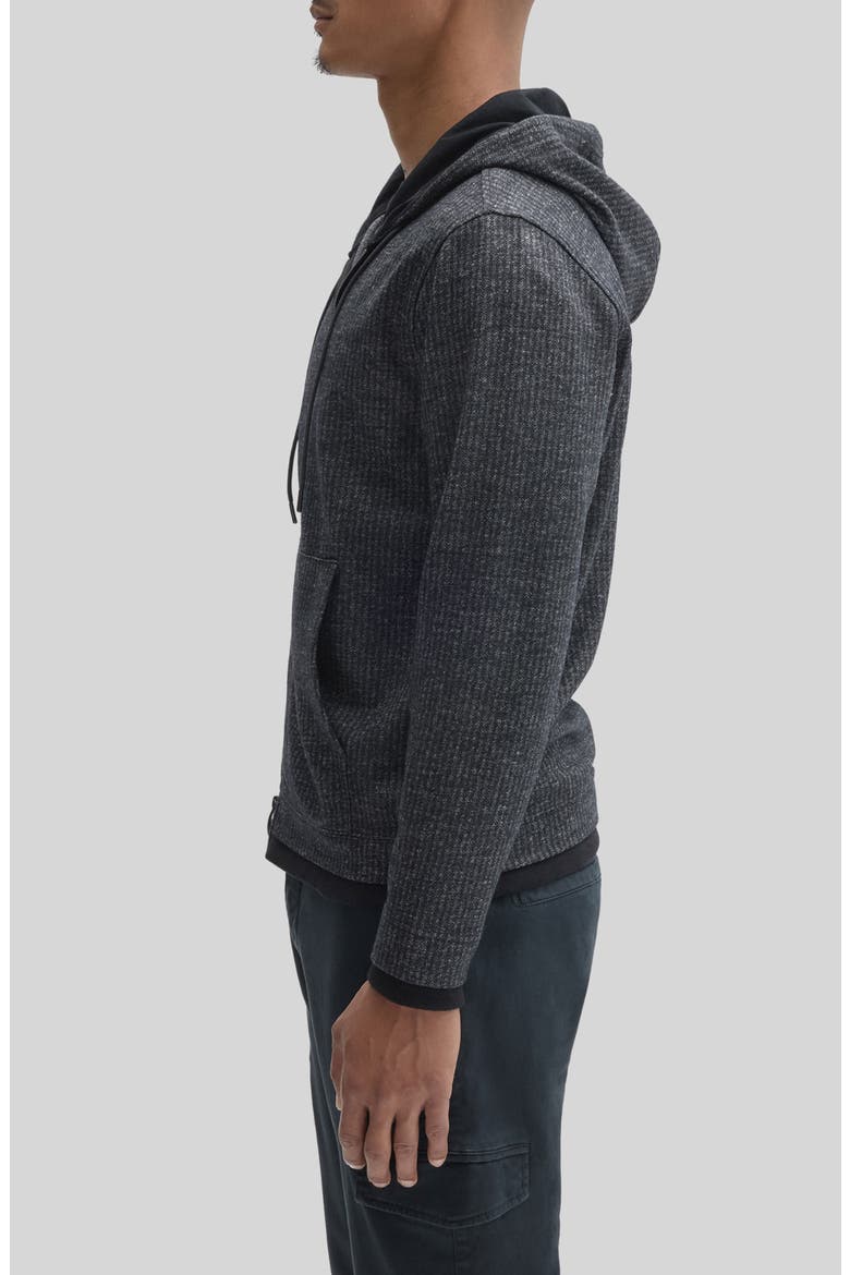 Cassius Full Zip Hoodie, Alternate, color, BLACK