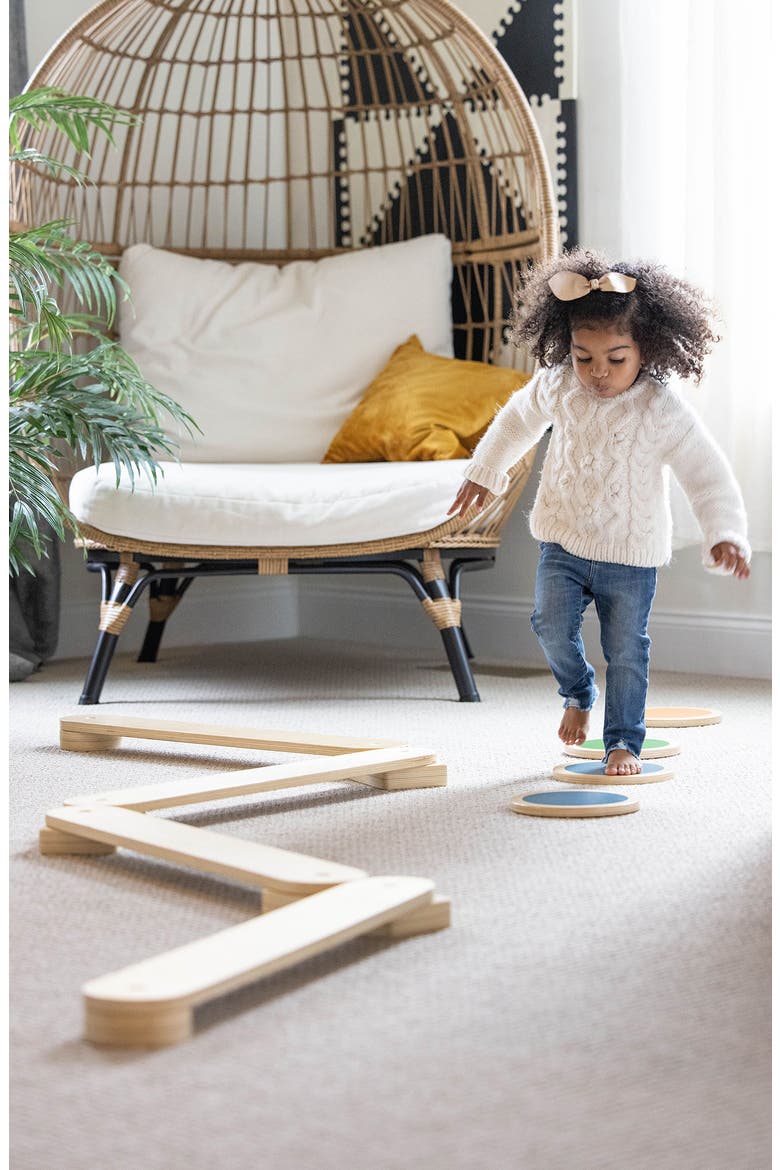 Kids' Learn 'N' Balance Wooden Play Set, Alternate, color, NATURAL