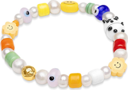 Nialaya Panda Pearl Bracelet