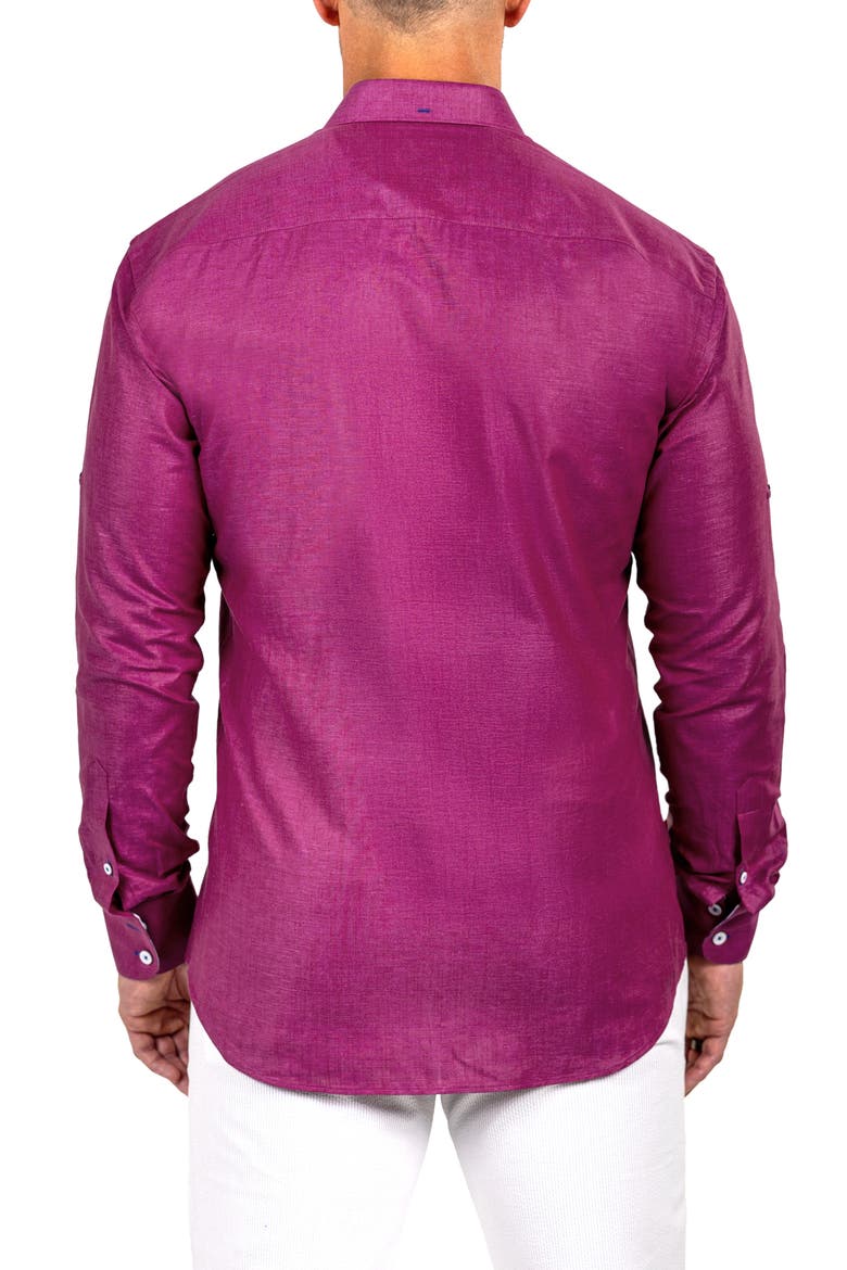 Eins Marthy Contemporary Fit Button-Up Shirt, Alternate, color, DARK PINK