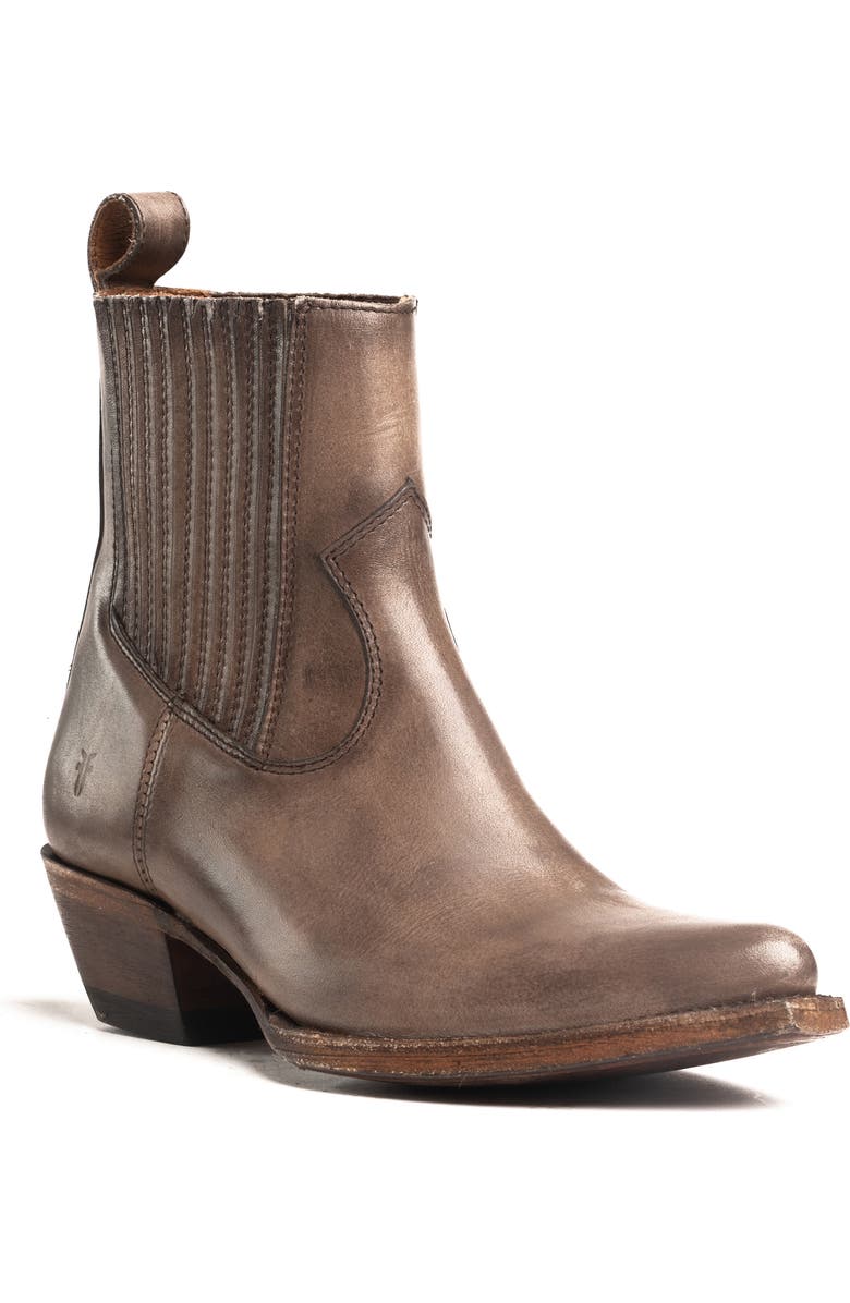 Frye Sacha Western Chelsea Boot, Main, color, Stone