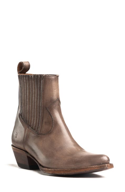 Frye ankle cowboy boots hotsell