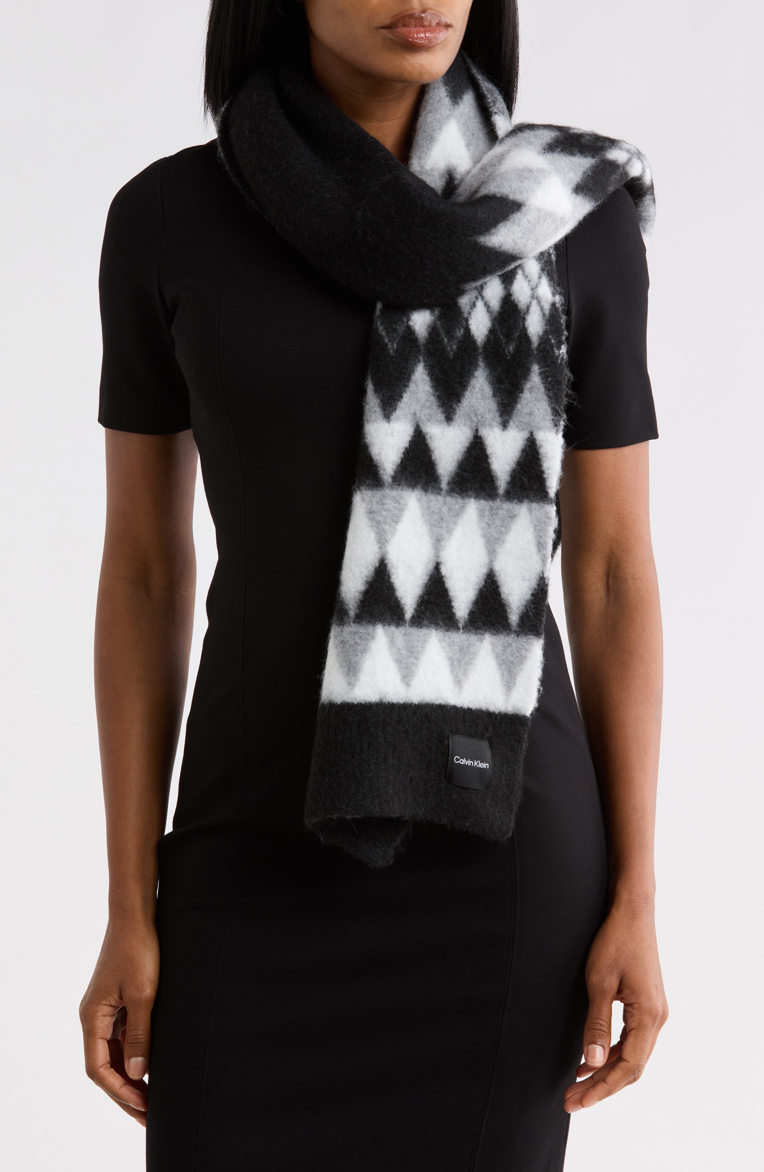 Argyle Knit Scarf