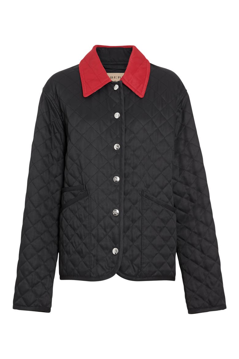 Dranefield Diamond Quilted Jacket, Alternate, color, BLACK