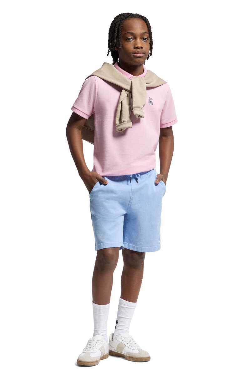 Psycho Bunny Kids' Cotton Piqué Polo, Alternate, color, Romance Rose