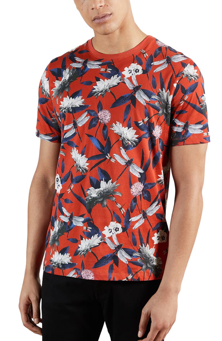 Ted Baker London Jimbod Graphic Tee, Main, color, Red