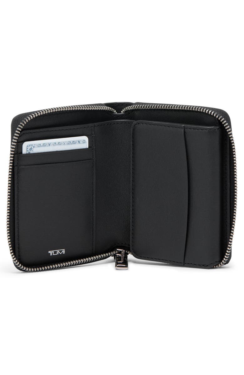 TUMI Belden Trifold Leather Zip Wallet, Alternate, color, 