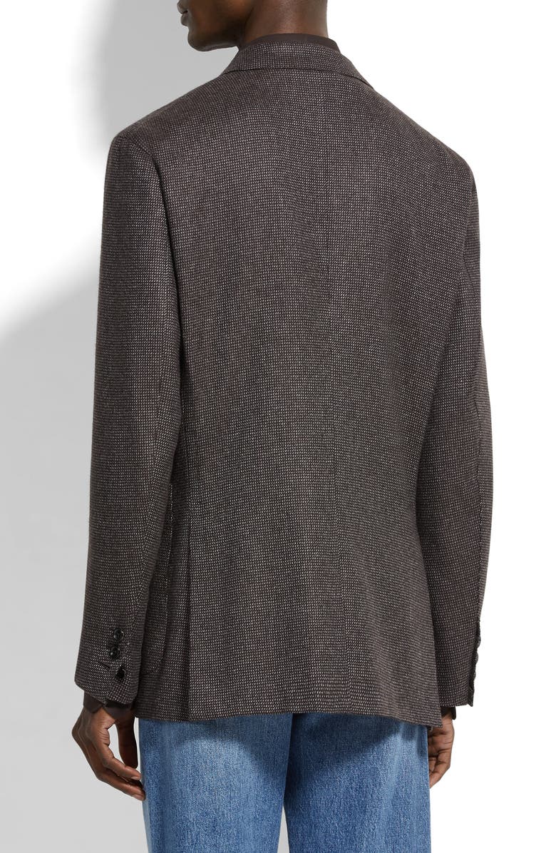 ZEGNA Couture Oasi Cashmere Sport Coat, Alternate, color, Brown/ Grey