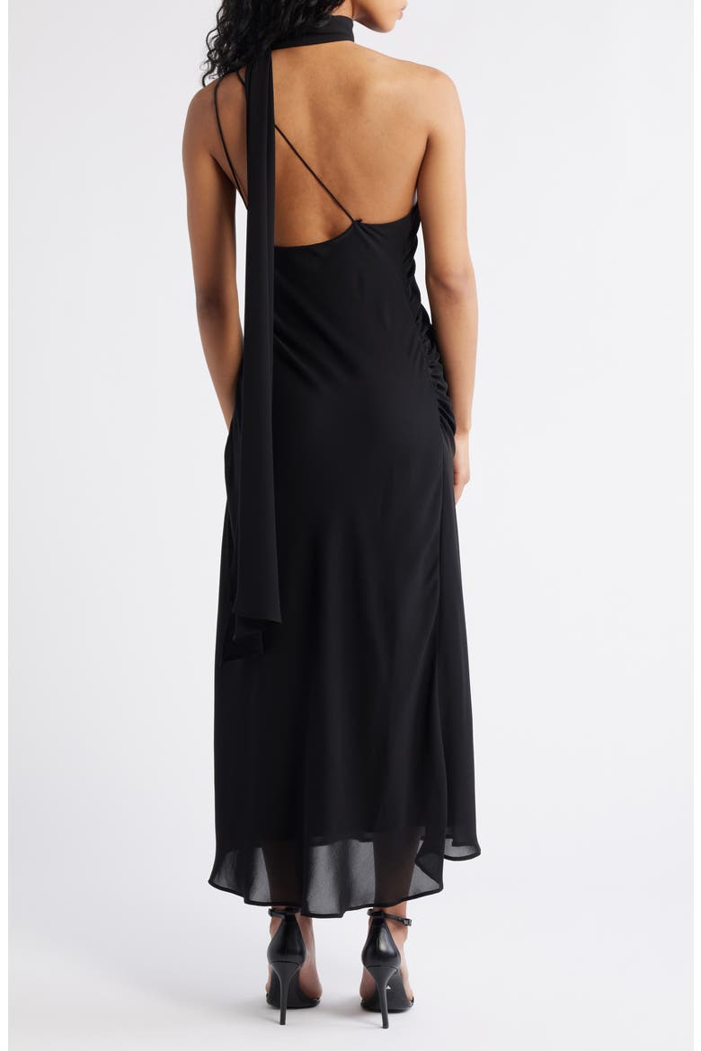 Eva One Shoulder Gown, Alternate, color, BLACK