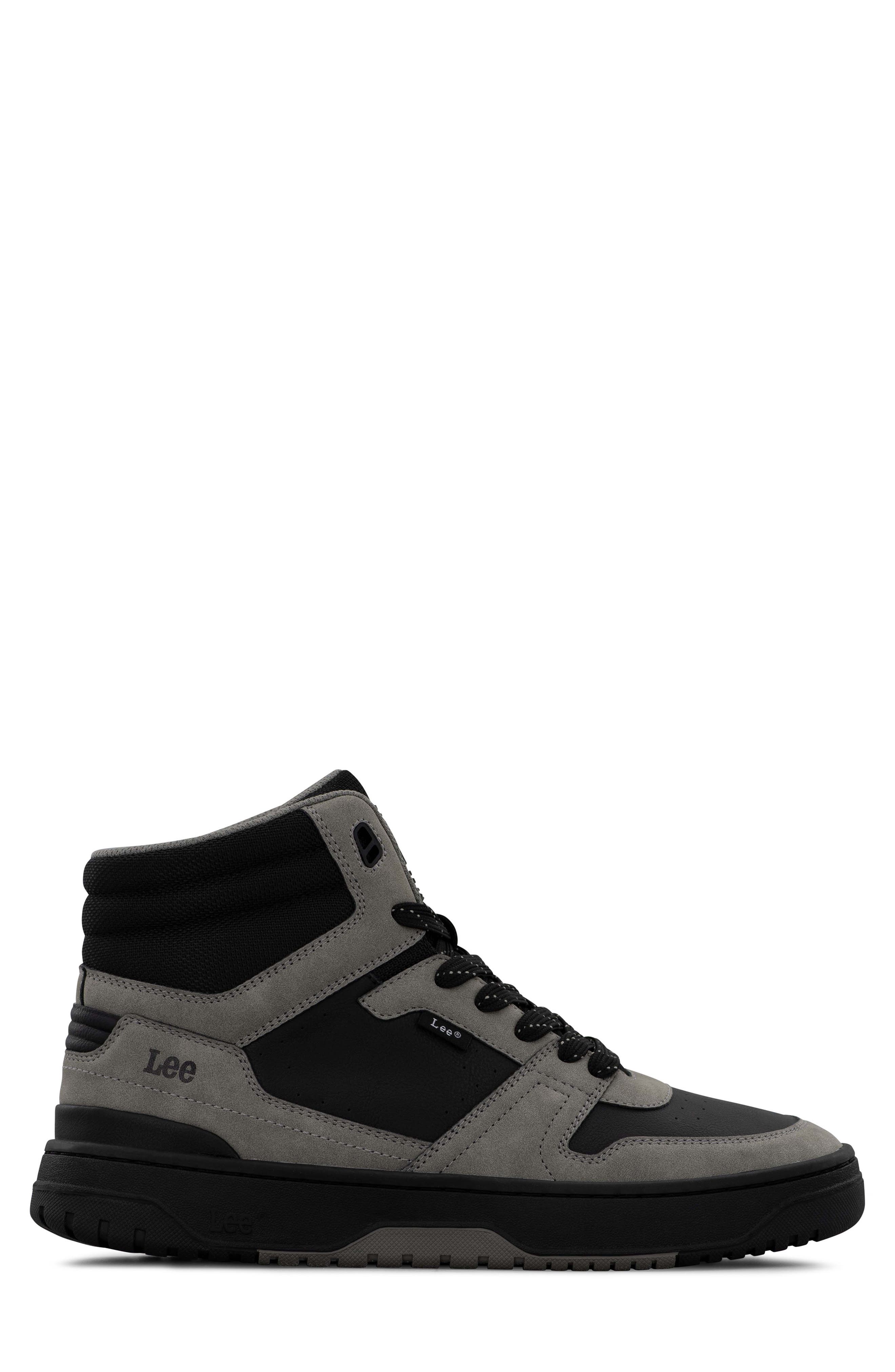 Lee Fast Lane Mid Sneaker, Alternate, color, Black/ Dk Grey