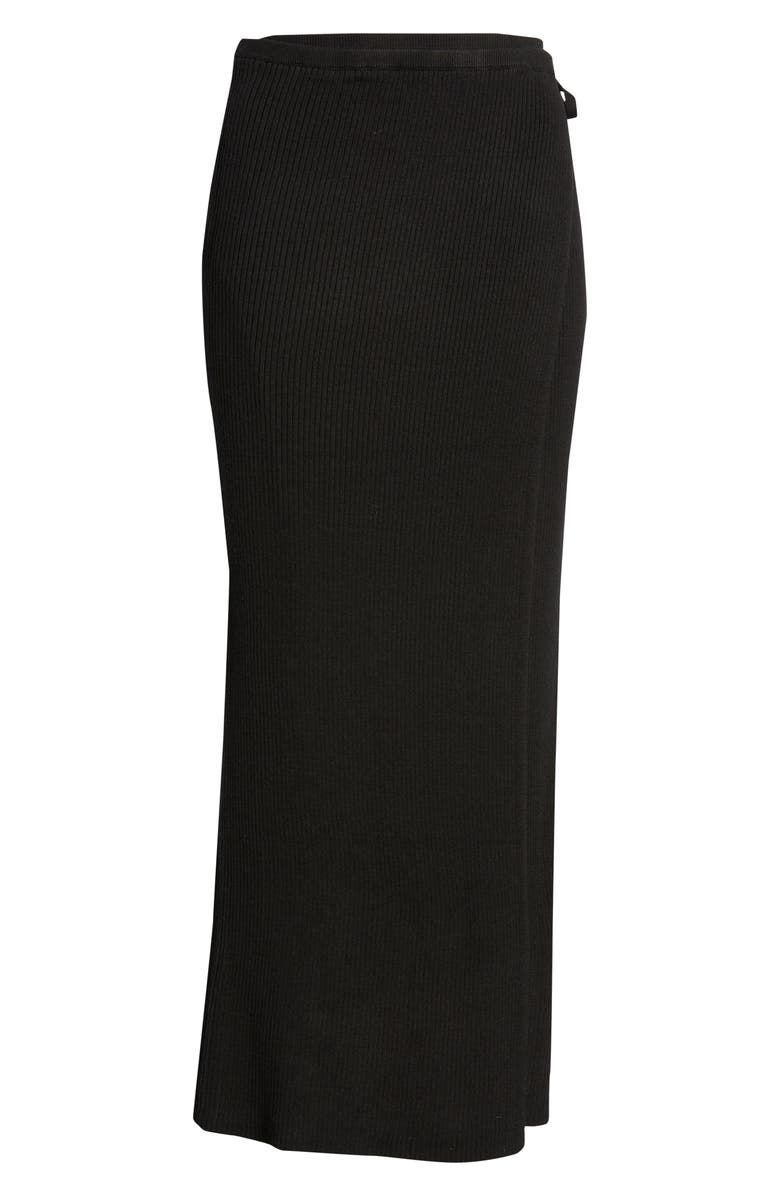 Free People Borderline Knit Wrap Midi Skirt, Alternate, color,