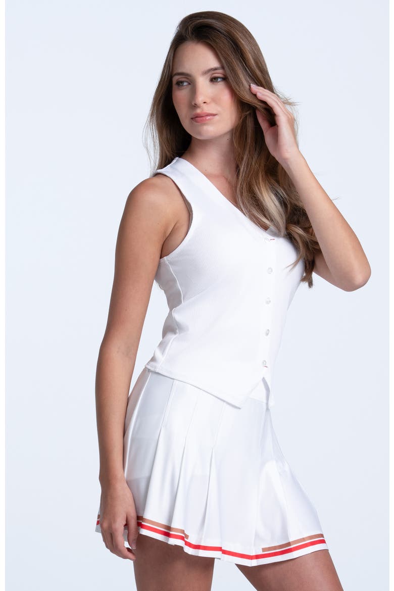 Womens' Vest Tank, Alternate, color, White