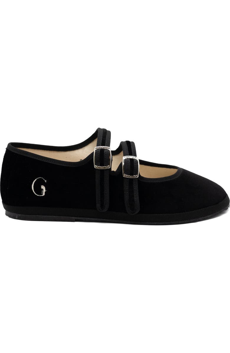 Gondolina Shoes Mary Jane Double Strap Ballet Flats, Alternate, color, Gondola Black