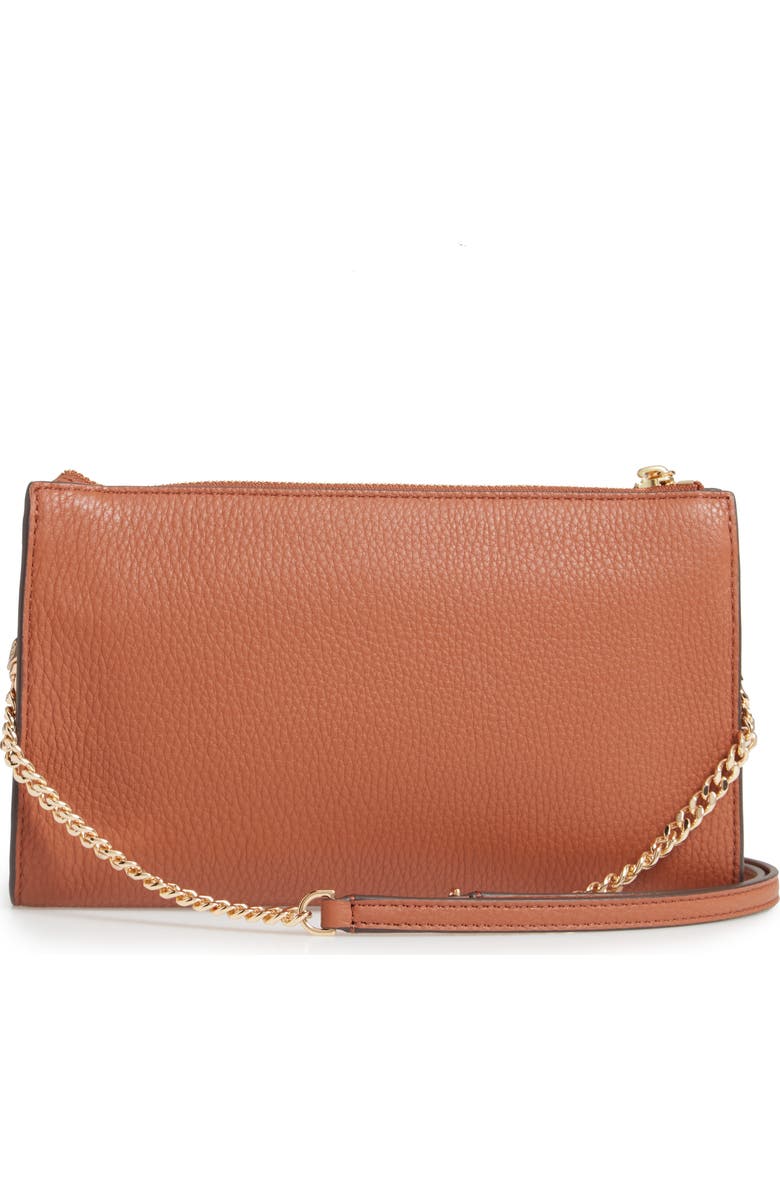 Tory Burch Pebbled Leather Top Zip Crossbody Bag, Alternate, color,