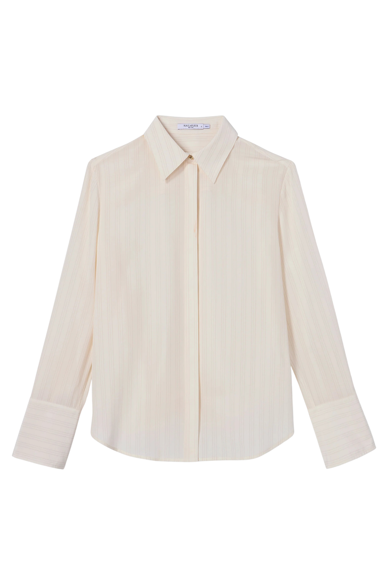 Mira Top - Washable Silk Top Stitch, Alternate, color, Mixed Stripe