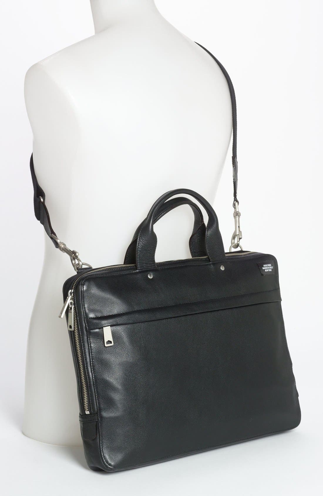 Jack Spade Slim Leather Briefcase (Men) | Nordstrom