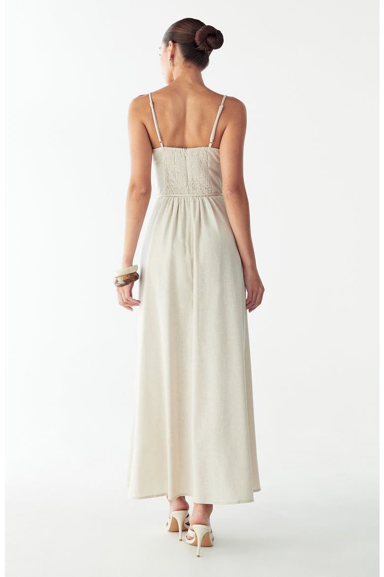 Beatriz Midi Dress, Alternate, color, Oat